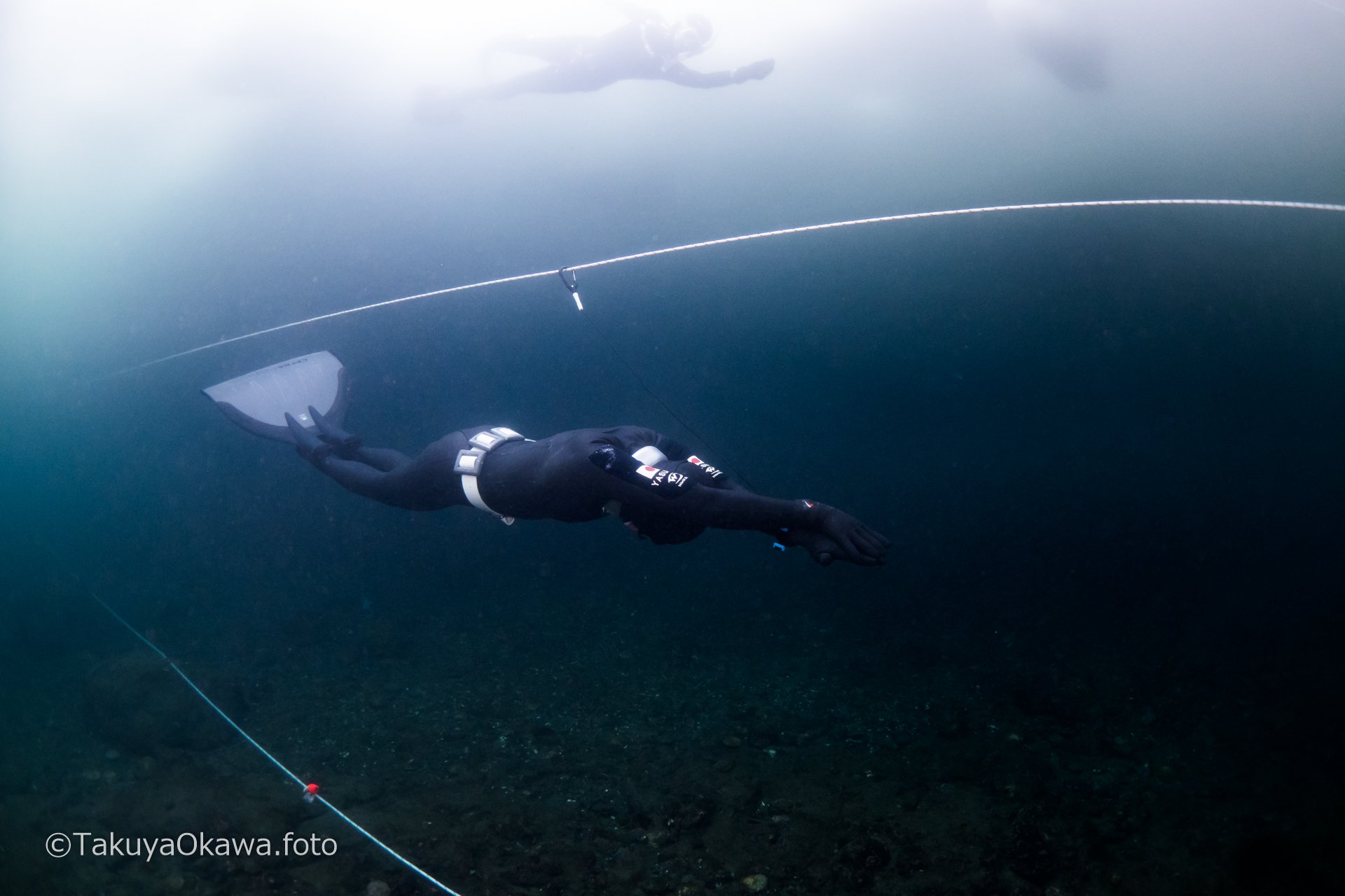 流氷下での世界記録アテンプト